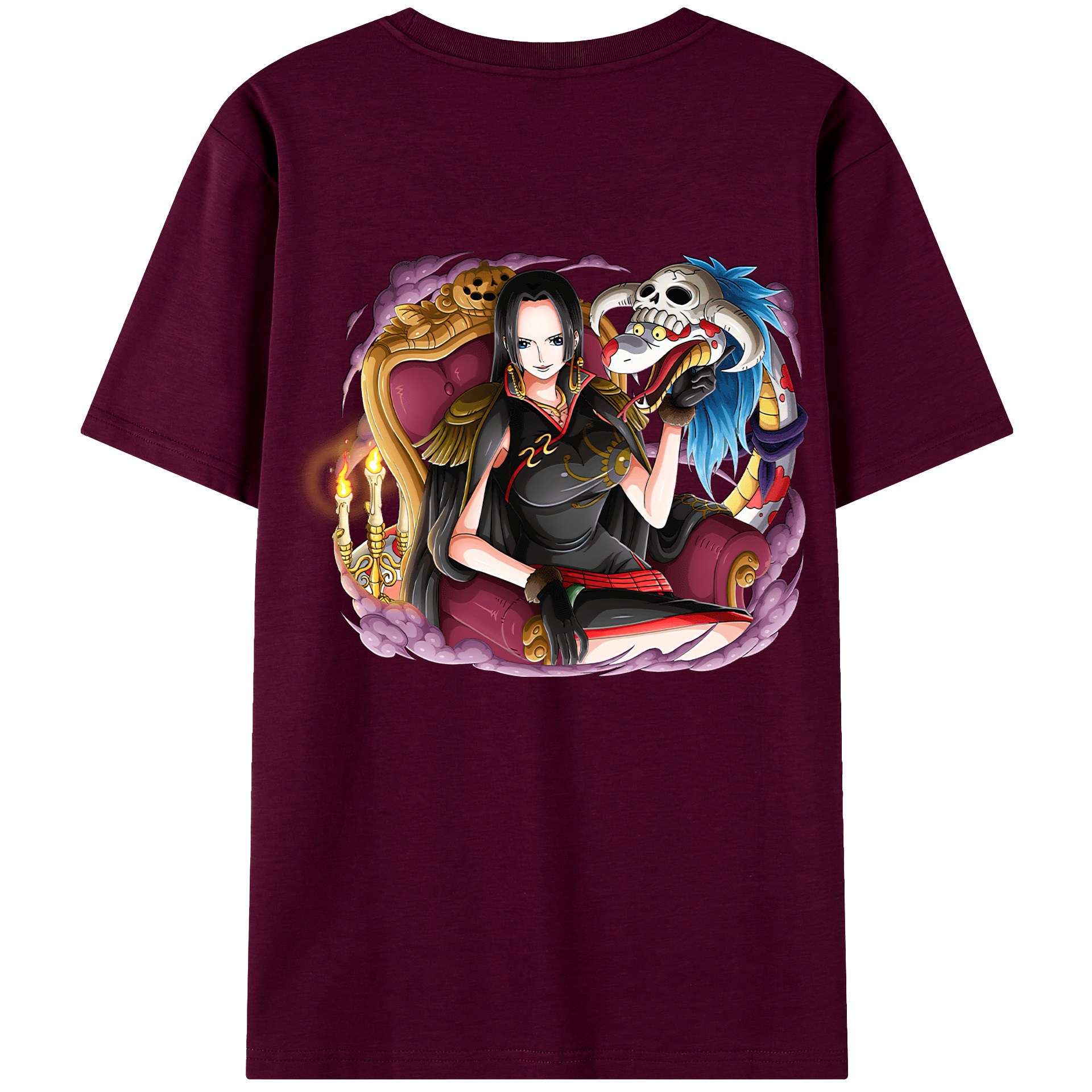 ワンピース ボア・ハンコック ONE PIECE Boa·Hancock レディース半袖Tシャツ(バックプリント)